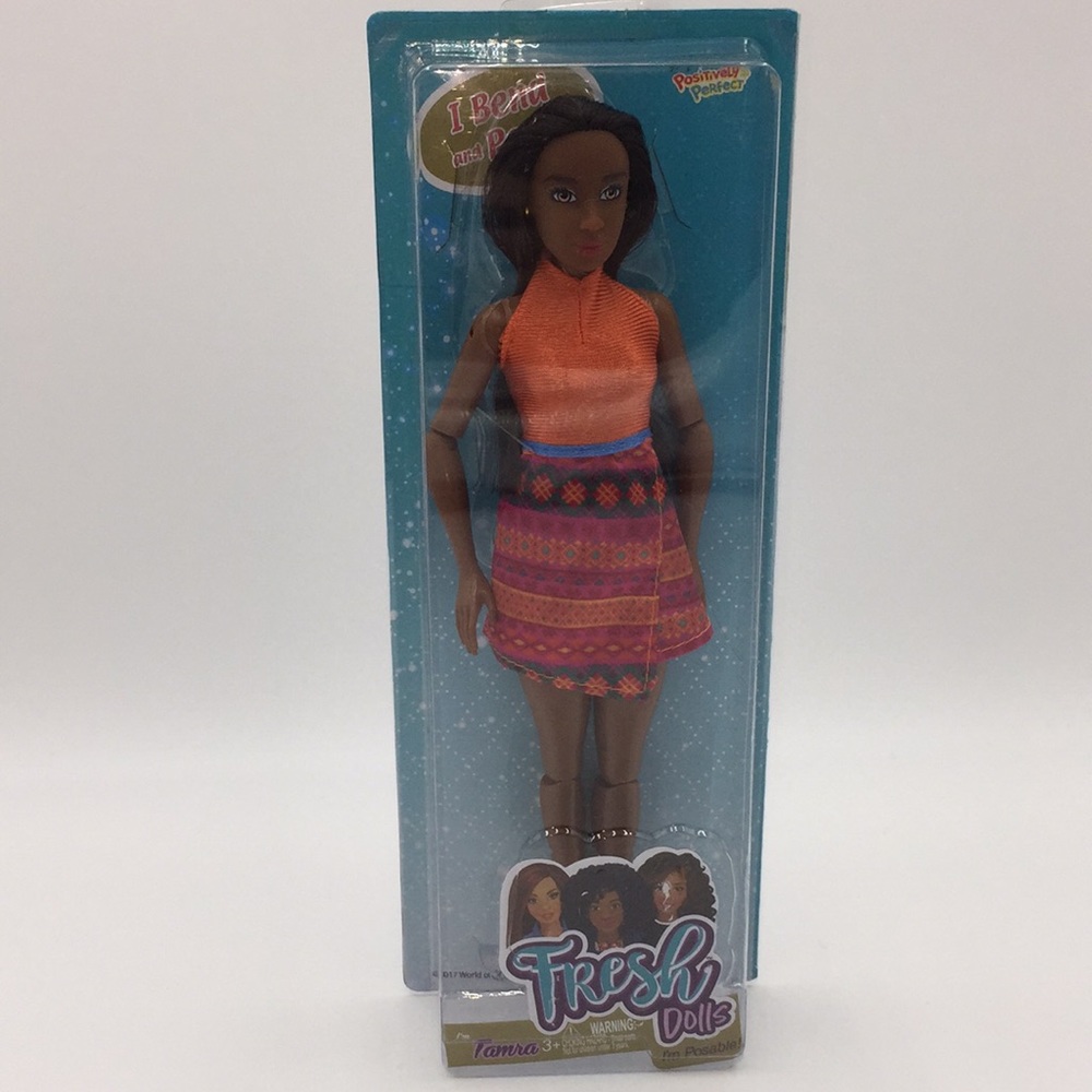 Fresh Dolls Tamra African American Black Posable Bendable Doll